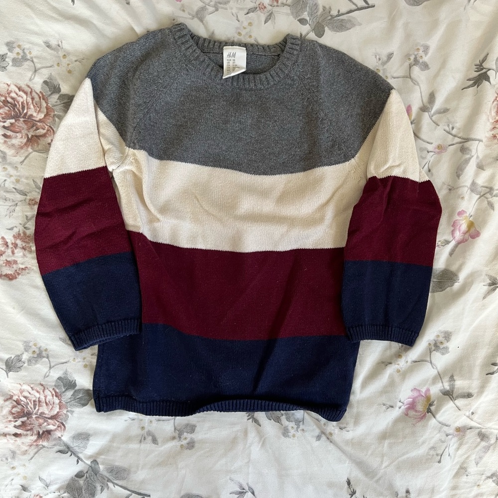 Toddler boy H&M color block sweater